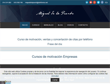 Tablet Screenshot of migueldelapuente.com